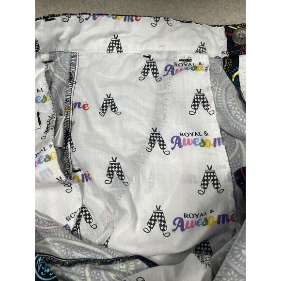 Royal & Awesome Men's Size 32 Paisley Shorts Outdoor Golf Wear -Tee Holder EUC! - Picture 14 of 16